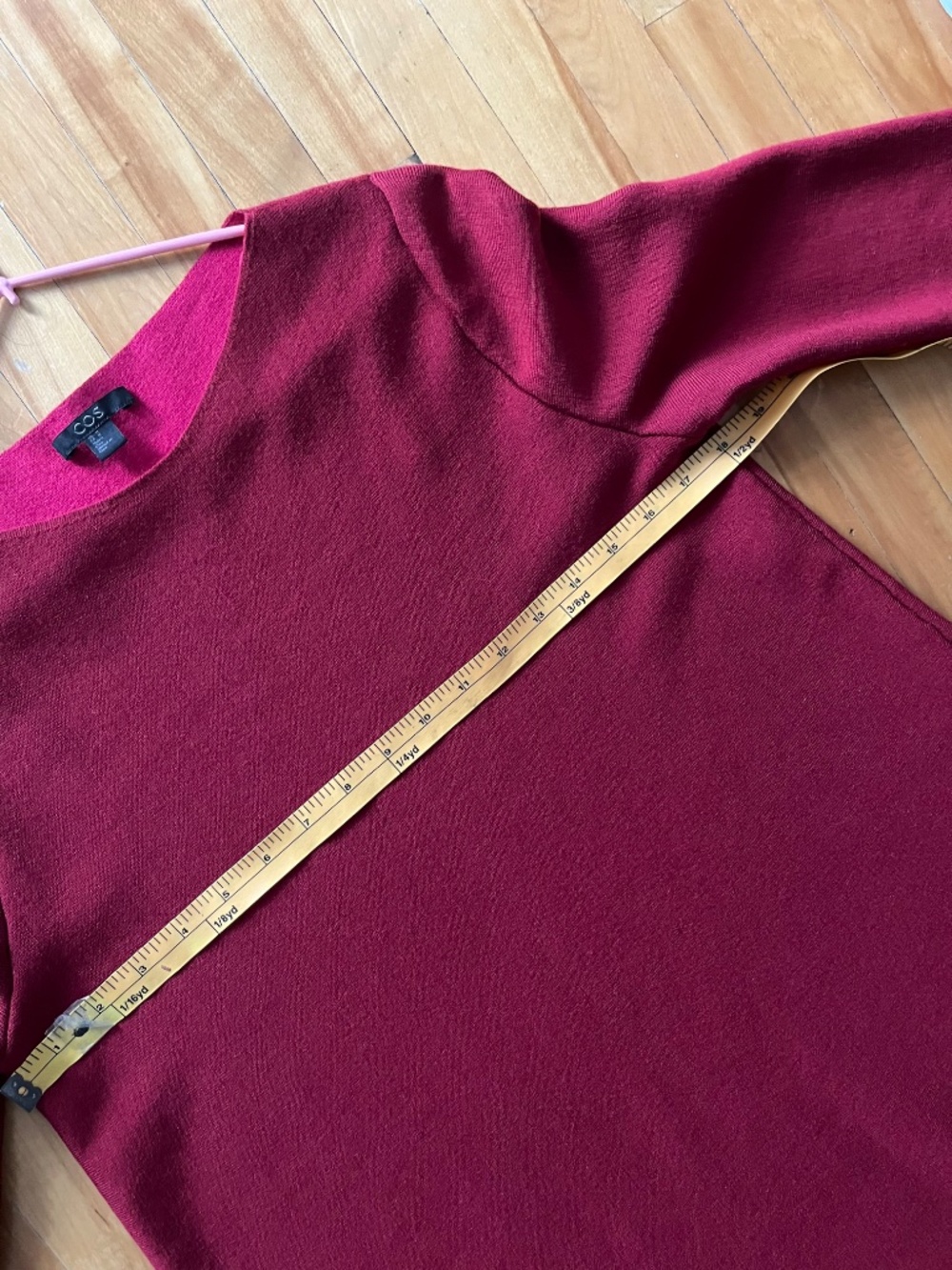 COS raspberry wool tunic - Size M - Picture 7 of 11